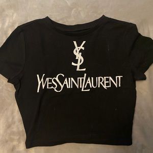 YSL custom crop top